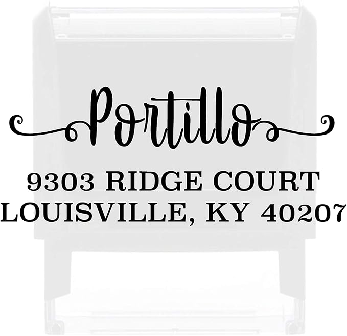Custom Address Stamp Personalized Self Inking Stamps Custom Return Address Stamper Wedding Favor Stamp Rubber Stamper (No Ink)