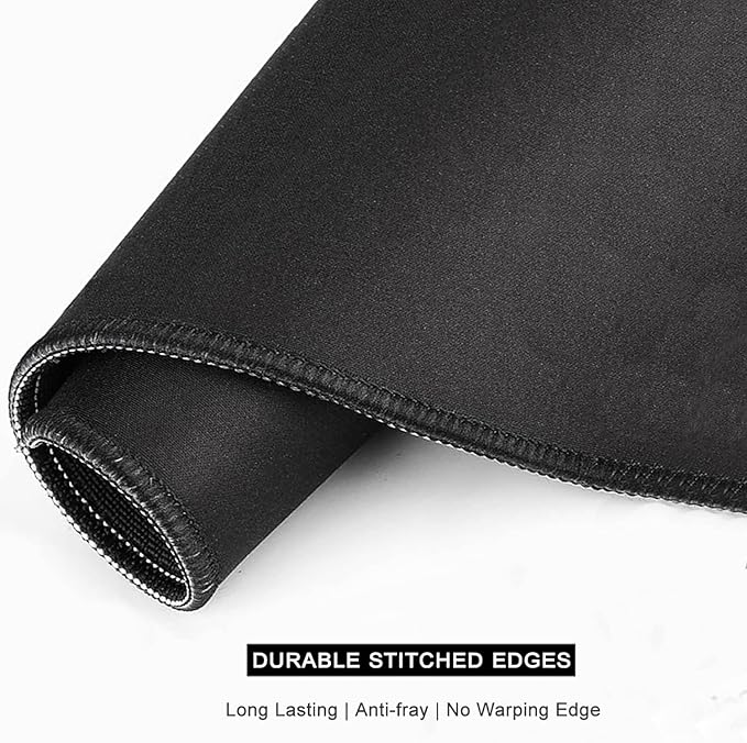 Auhoahsil Mouse Pad, 12 x 10 in Tropics Theme Computer Mouse Pad for Desk, Premium-Textured Non-Slip Rubber Stitched Edges Waterproof Square Mouse Mat for Gaming Work Wireless Mice, Green Leaves