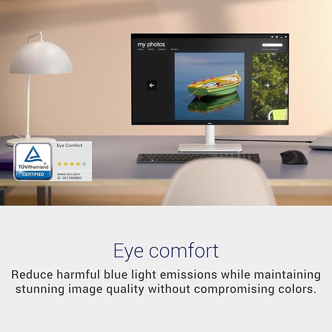Dell 27 Plus QHD Monitor - S2725DSM - 27-inch QHD (2560x1440) 144Hz 1ms Display, 2 x 3W Speakers, HDMI/DisplayPort 1.4 Connectivity, Height/Tilt/Pivot/Swivel Adjustability, AMD FreeSync - Ash White