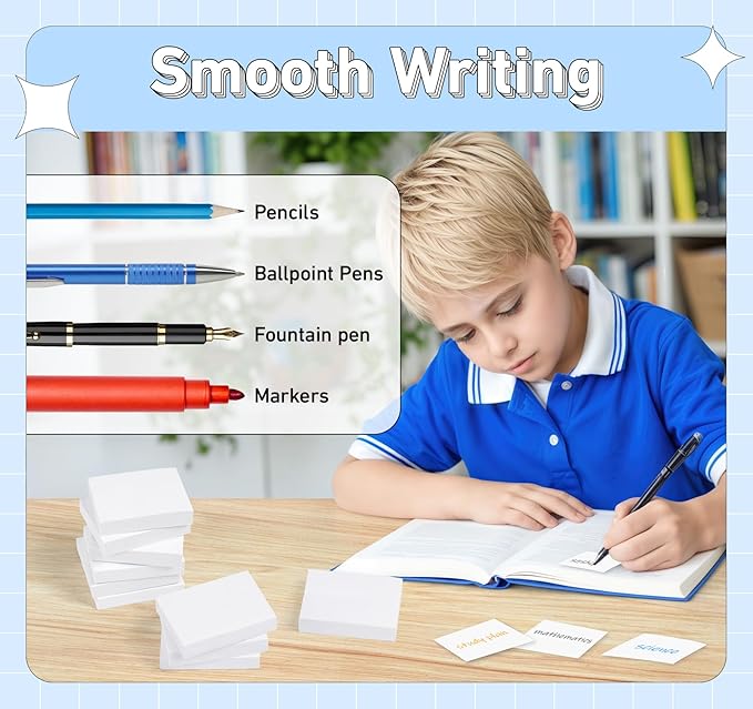 White Sticky Notes 1.5 x 2 in,10 Pads Small Self-Stick Notes,100 Sheets/Pad Super Sticky Note Pads, 1000 Sheets in Total Memo Pads,Mini Self-Adhesive Notes for Office,School,Home Meeting Supplies