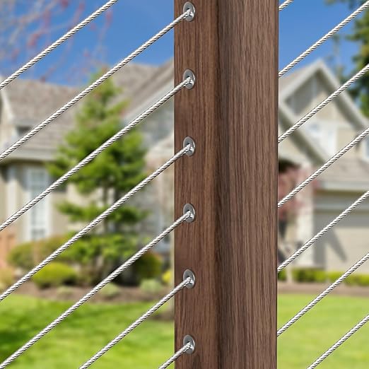 BLIKA 40 Pack 25 30 35 Degree 1/8" Angle Beveled Protector Sleeves, Angled Post Protector for 1/8" Cable Railing, T316 Stainless Steel, 30 Degree Angle Beveled Protector Sleeves