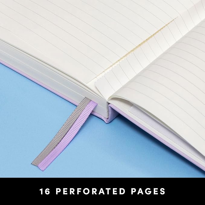 PAPERAGE Lined Journal Notebook, (Dark Green), 252 Pages, Medium 5.6 in x 8 in - 100 GSM Thick Paper – Hardcover Journaling Notebook for Work, School & Note Taking