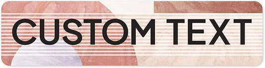 Custom Sign, Custom Street Sign, 11 Font Colors, 13 Font Styles, 4 Hole Options, 22 Sizes, 8x32 Inches, Rust Free DiBound, Fade Resistant, Made in USA by My Sign Center (Mid-Century Modern 1)