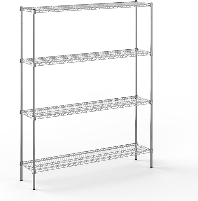 Regal Altair 14" Deep x 60" Wide x 74" Height Wire Shelving Kit | 4-Tier | NSF Commercial Storage Rack Unit