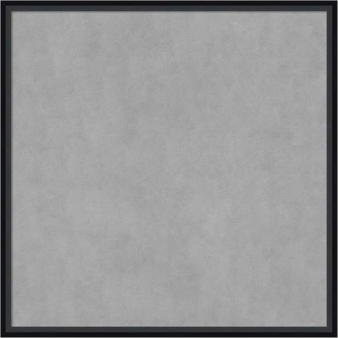Amanti Art Black Framed Magnetic Board 25x25 Medium Vision Board for use with Magnets, 100% Metal Sheet to Display Items as Office Decor or for Home Organization in mudroom, Kitchen or Kids Room