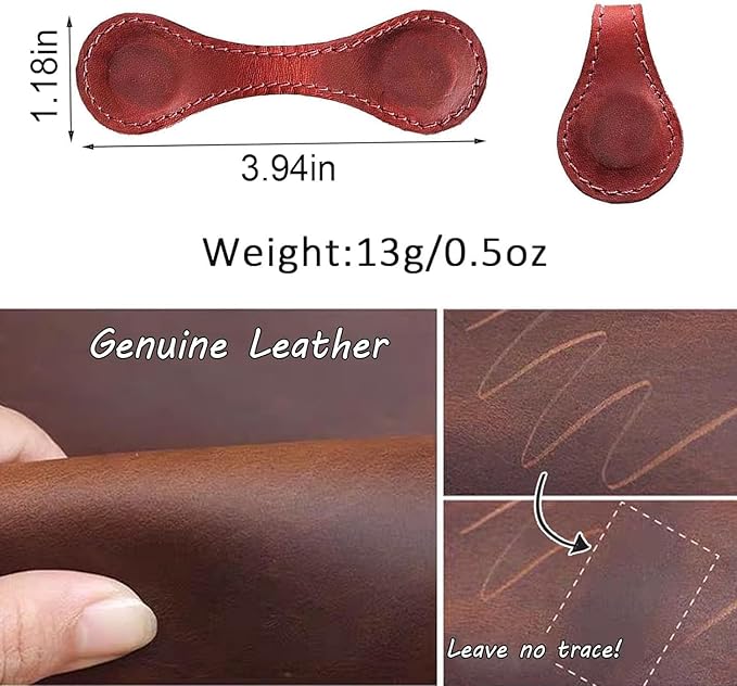 Artlaza Personalized Magnetic Leather Bookmark, 26 Letters Custom Leather Bookmarks, Handmade, Leather Magnetic Bookmark for Book Lovers Readers Women Kid(Brown，Q）