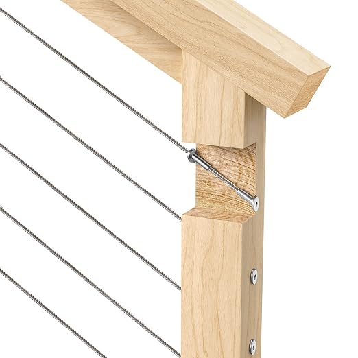 BLIKA 20 Pack 25 30 35 Degree 1/8" Angle Beveled Protector Sleeves, Angled Post Protector for 1/8" Cable Railing, T316 Stainless Steel, 30 Degree Angle Beveled Protector Sleeves