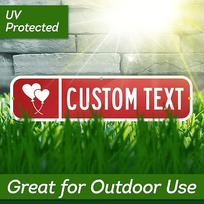 Custom Street Sign, Address Sign, 8 Colors, Reflective Option, Mounting Options, 6x24 Inch, Thick Rust-Free AlumaBond, Made in USA By My Sign Center (Iconic)