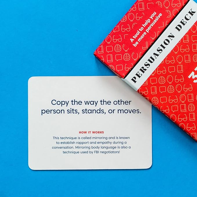 BestSelf Persuasion Deck - Persuasion Skill Cards to Master Persuasion Tricks with 33 Prompts