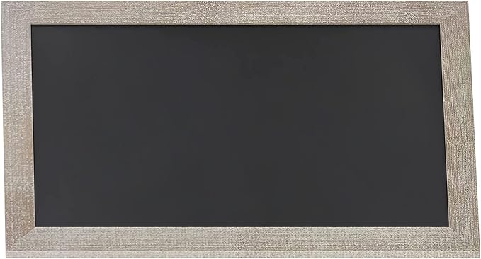 HBCY Creations 20" X 30" Weathered Lightwash Solid Wood Frame Wall Chalkboard, Magnetic Surface, Home Décor, Restaurant & Café Menus, Blackboard, Includes Chalk, Eraser & Hanging Hardware