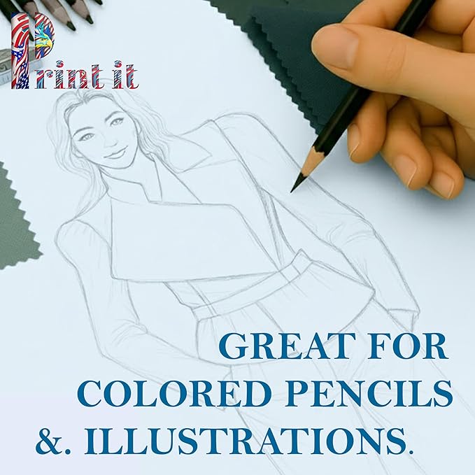 Print It - Vellum Bristol Colored Cardstock Cover Paper, 67 Lb, 8.5" X 11”, Heavyweight Colored Cardstock for Crafts, School, Invitations, And Office Use - Decoration Drawing 250/Case-Orchid