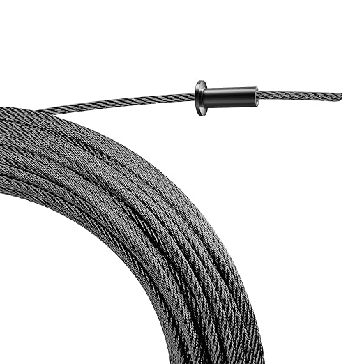 BLIKA 300 Pack Black Stainless Steel Protector Sleeves for 1/8" 5/32" or 3/16" Deck Cable Railing, for Wood/Composite Posts, T316 Marine Grade, Black Cable Railing Protector Sleeves