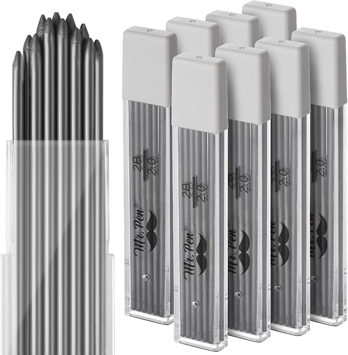 Mr. Pen- 96 Pack Extra Bold 2mm Pencil Lead Refills for Mechanical Pencils