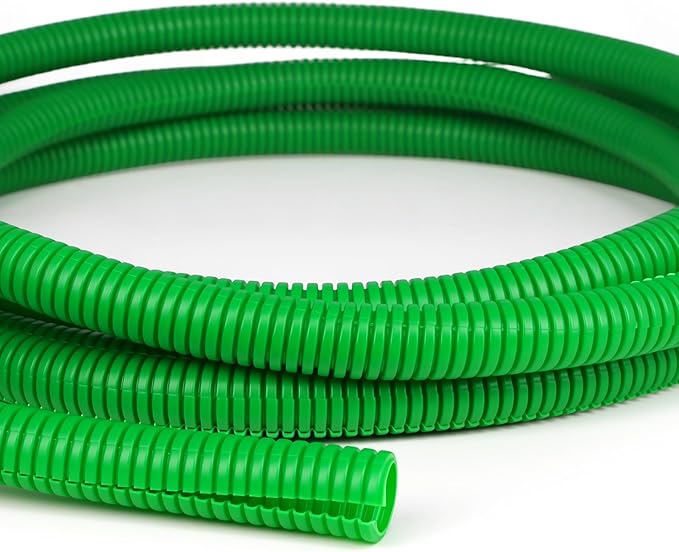 Split Wire Loom Tubing,10,25ft Cord Protectors from Pets No Chew, Flexible Wire Covers Cord Protectors, Protective Split Cable Sleeve for Automotive Home Industrial Wires(Green, 0.98inch-25ft)
