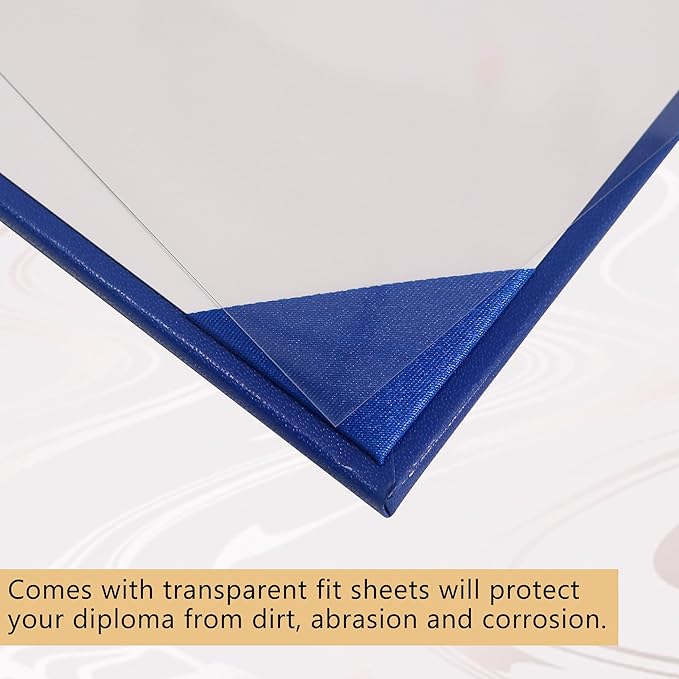 GraduationMall 11"x14" Imprinted Padded Diploma Cover Certificate Holder Royal