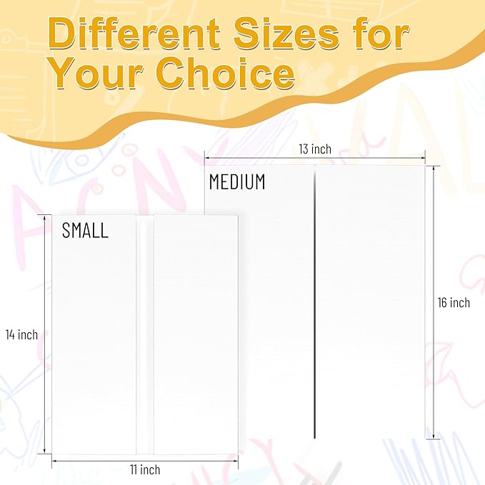 AKONEGE 4Pcs Medium Trifold Poster Board, 26 x 16 Inches White Tri Fold Poster Boards Corrugated Presentation Cardboards for Science Fair, School Projects, Exhibitions, and Business Presentations