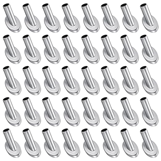 [Patent Design] CKE 40 Pack 45 Degree T316 Marine Grade Stainless Steel Angle Beveled Protector Sleeves Wood Post Protector for 1/8", 5/32", 3/16" Wire Rope Cable Railing, Come with a Free Drill Bit
