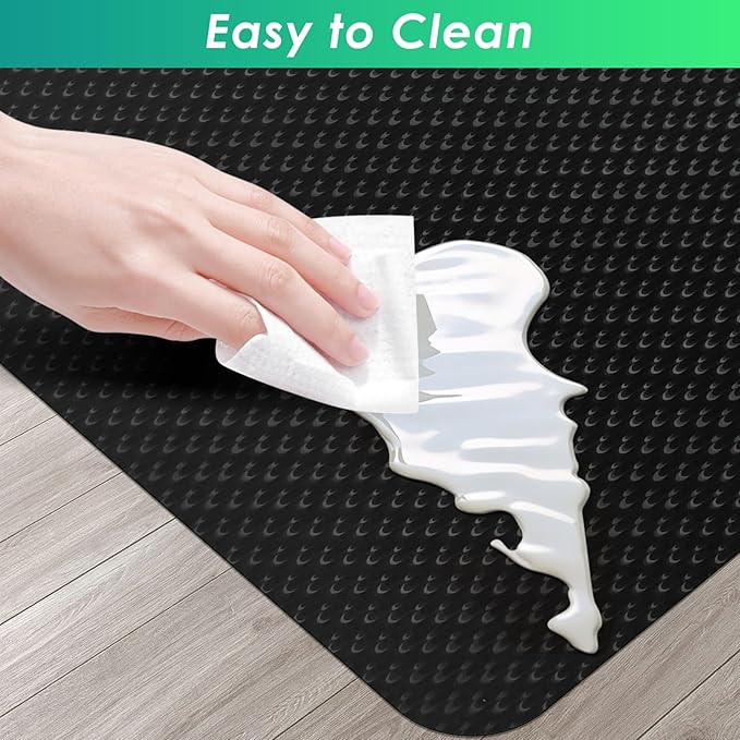 Vicwe Gaming Chair Mat for Hard Floor,46" x 60" Computer Chair Mat for Tile Floor,Anti-Slip Hard Floor Protector Rolling Chair for Office Home