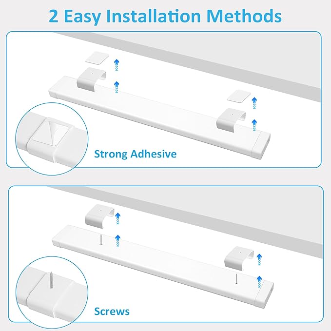 maylit Under Cabinet Lighting Plug in, 4 Pcs 14 Inch Linkable Ultra Bright LED Light Bars, Renter Friendly Lamp, Wired Indoor Lights for Kitchen Cabinet, Counter, Workbench, Desk, Shelf, Cool White