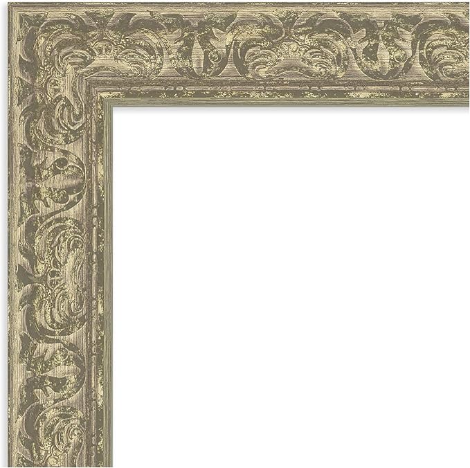 Amanti Art Silver Framed Magnetic Board 25x31 Medium Vision Board for use with Magnets, 100% Metal Sheet to Display Items as Office Decor or for Home Organization in mudroom, Kitchen or Kids Room