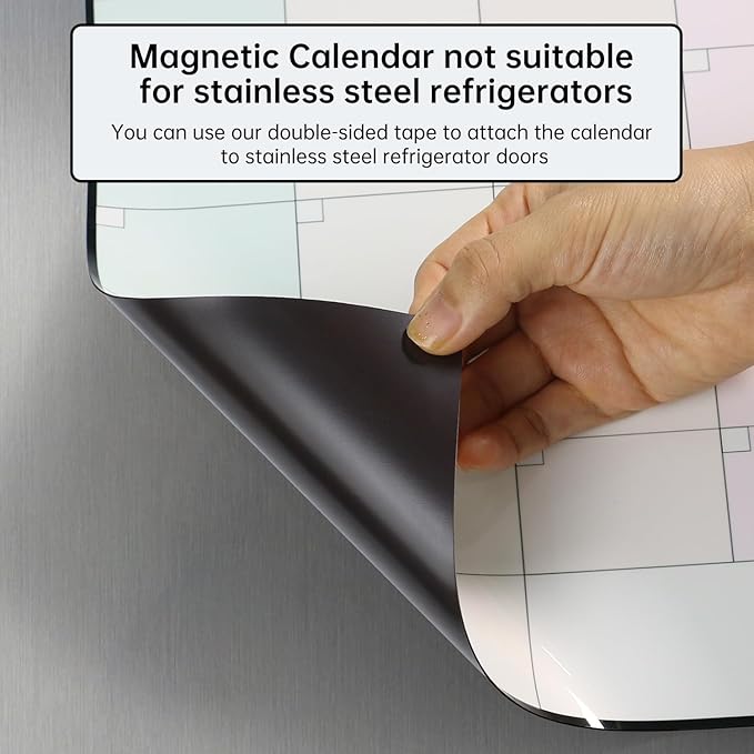 Magnetic Weekly Dry Erase Whiteboard Calendar&Monthly Calendar&Daily Planner&to Do List&Menu Board for Fridge,Family Calendar,Schedule Board for Home