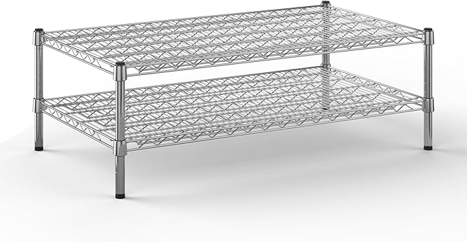 Regal Altair 24" Deep x 42" Wide x 14" Height Wire Shelving Kit | 2-Tier | NSF Commercial Storage Rack Unit
