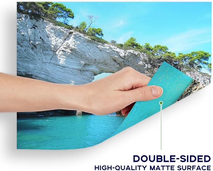 Double Sided Matte Photo Paper 4x6, Goefun 200GSM/54LB Inkjet Printer Paper for Dye Ink and Pigment Ink, 100 Sheets