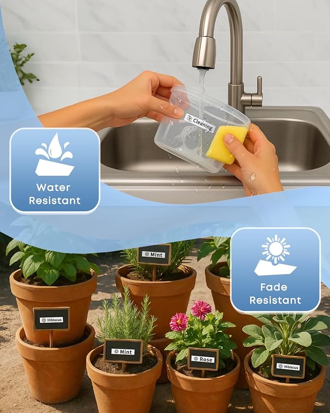 COLORWING TZe-221 9mm 0.35" Laminated White Replace for Brother P Touch Label Tape 3/8" TZe221 for Brother Ptouch PT-D210 D220 H110 H103W D410 D600 PT1890 Label Maker Tape, 5-Pack