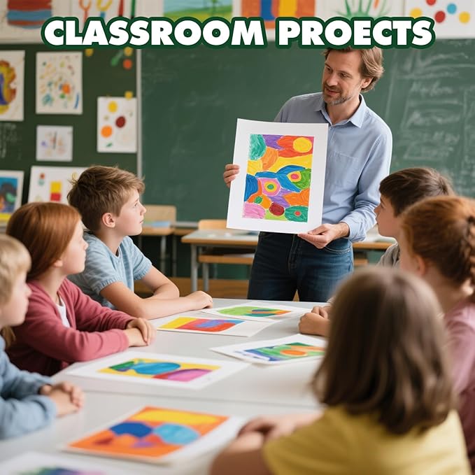 TUXIYA 100 Pack White Poster Board,11" x 14" White Poster Paper Bulk,250GSM/92LB Heavy-Weight Blank Poster Board for Arts,Craft,Projects Presentations,Drawing Scrapbooking