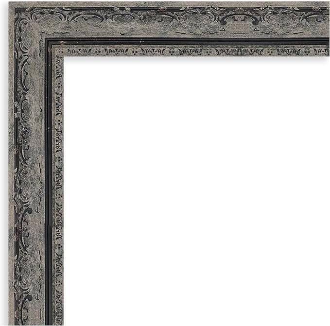 Amanti Art Black Framed Magnetic Board 24x36 Large Vision Board for use with Magnets, 100% Metal Sheet to Display Items as Office Decor or for Home Organization in mudroom, Kitchen or Kids Room