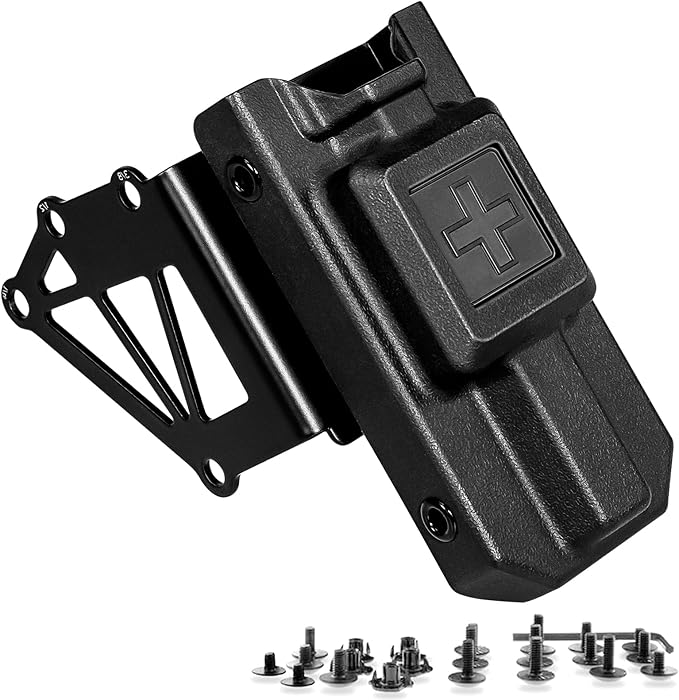 Tourniquet Holder for Gun Holster, Tactical Tourniquet Holder Adapter Mount, Police Gear Accessories with QLS Kit for 3-Hole Holster