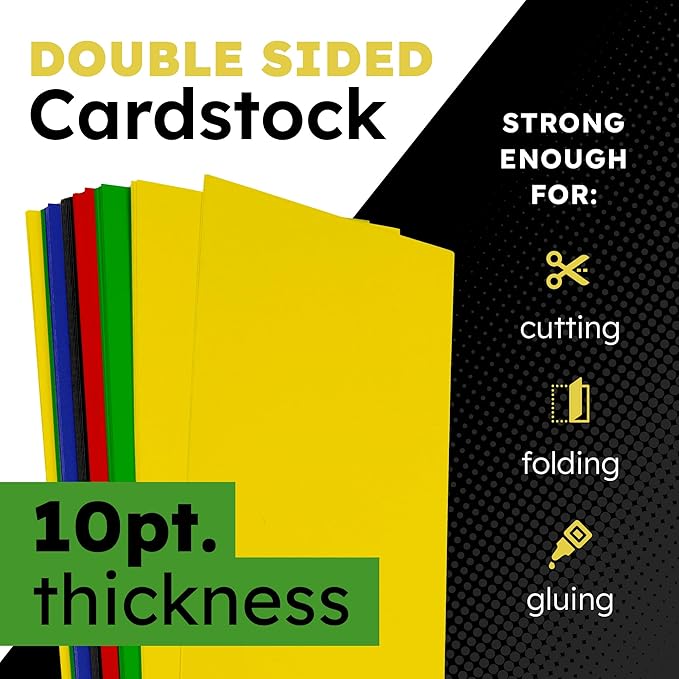 Hygloss Large Colored Poster Board 22x28 - 100 Assorted Standard Color Poster Boards Bulk Pack - Red, Yellow, Green, Blue, Black - 10 Pt. Thickness Poster Board Paper - Posterboard Multipack 22" x 28"