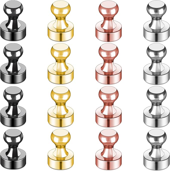 LOVIMAG Fridge Magnets 16Pcs Refrigerator Whiteboard Small Strong Magnet Classroom Kitchen Accessories Decorative Locker Set Decor Must Haves Office Calendar Refrigerador Magnetic Cute Crafts