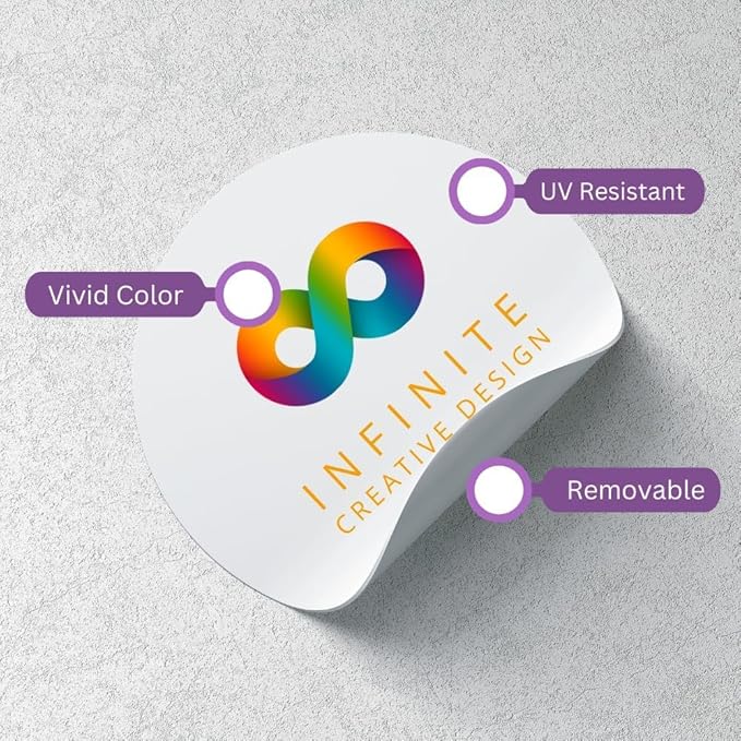 Large Custom Vinyl Decals - Full Color Sticker Printing | Personalized Stickers for Business Logo - Ideal for Windows, Doors, Walls, Vehicles, Cars, Trucks