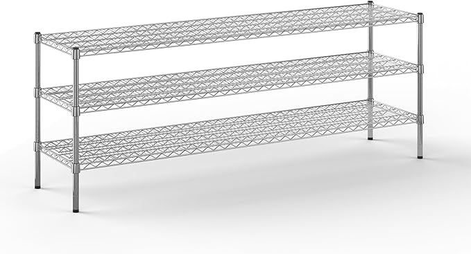 Regal Altair 18" Deep x 72" Wide x 27" Height Wire Shelving Kit | 3-Tier | NSF Commercial Storage Rack Unit