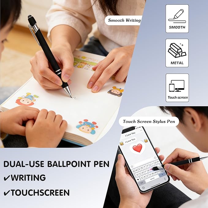 CRME Bulk Custom Pens Personalized Customized Engraved Writing Pen with Name Logo Soft Grip Ball Point Pen for Men Women Smooth Writing Black Ink for School,Journaling & Office Writing Purple Pens