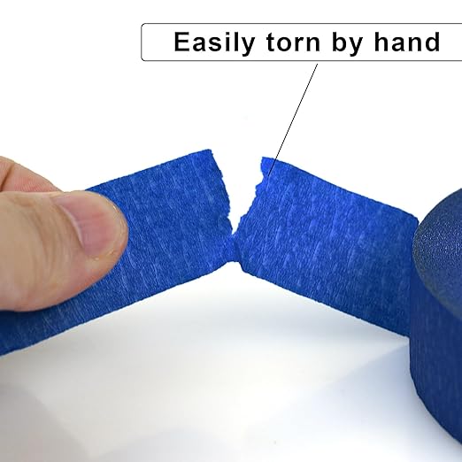 DOAY 3 Pack Blue Painters Tape - Masking Tape 1 Inch Wide - Multi-Surface, Smart Adhesion, Indoor & Outdoor - 300FT Total - Paint Tape for DIY, Labeling, Art, Car, General Purpose (#3910)
