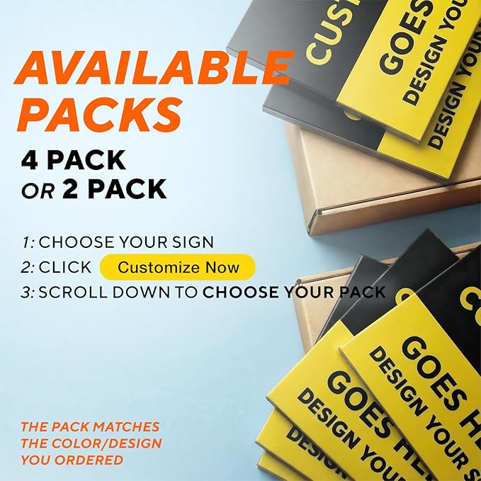 Custom Metal Signs, Personalized Aluminum, Customized Safety, Business Signs, Waterproof Outdoor, White Aluminum (Black & Yellow, 10x7 In)