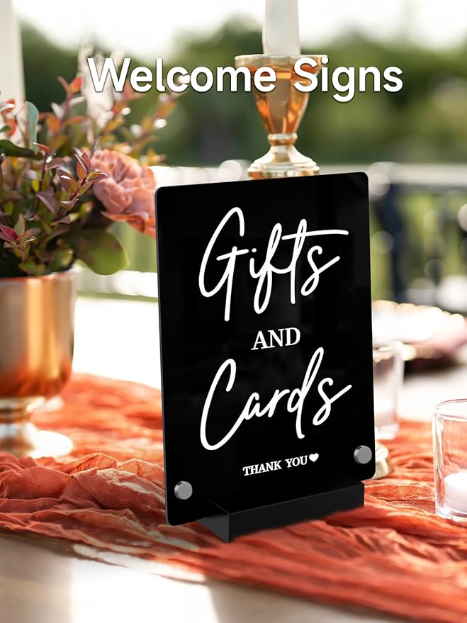 Kivsty 2 PCS Desktop Black Dry Erase Board with Stand - 8” x 6” Small Acrylic Black Board with Marker and Magnetic Clip, Reusable Desk Notepad, to-Do List, Menu Board Signs for Bar, Office, Home