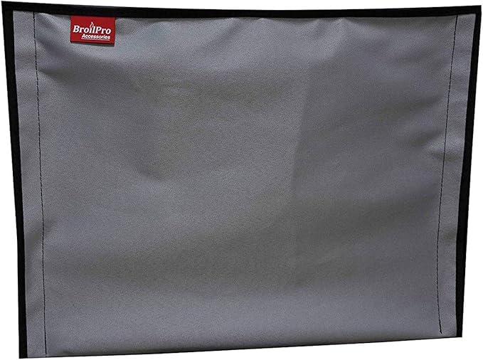 BroilPro Accessories Outdoor 32" TV Set Cover,Scratch Resistant Liner Protect LED Screen Best-Compatible with Standard Mounts and Stands (Gray)