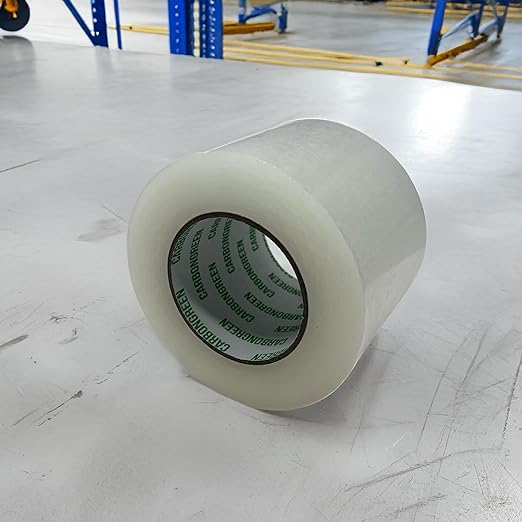 CARBONgreen 2 Pack Heavy Duty Packing Tape, Clear, 4 Inch Wide, 2.7MM Thick Shipping Tape, 145 Yards (435FT) Roll Length Mega Roll