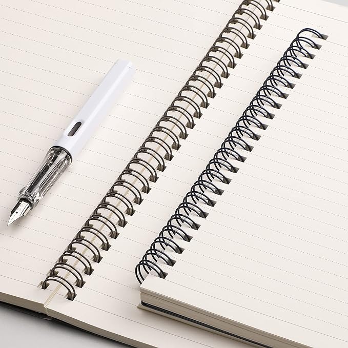 EMSHOI Lined Journal Spiral Notebook 7.48" x 10.15" - 3 Pack 480 Pages 100gsm Thick Paper, B5 Large Notebooks College Ruled, Plastic Hardcover Journals for Writing Women Men Work School Supplies