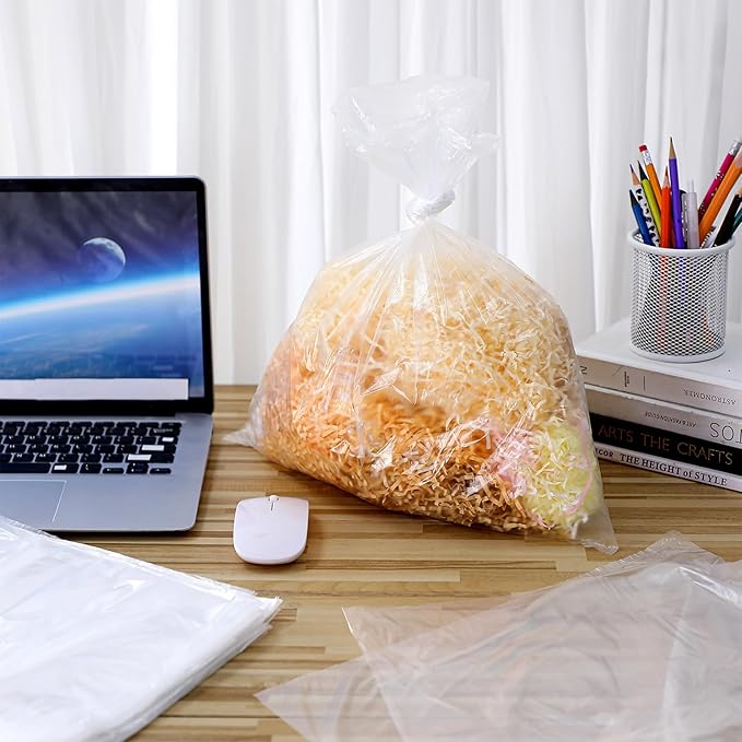 YooNotee 200 Pcs Shredder Bags Large Gallon Size Paper Shredder Bags for Home Office Paper Trash Shredded Materials(23.62 x 15.75 Inches)