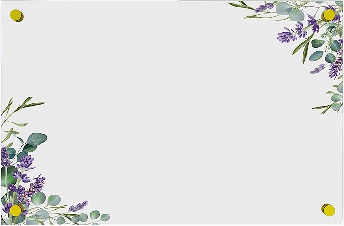 Acrylic Dry Erase Board for Wall with Stylish Border - Shipped Next Day, Made in USA, Non-Magnetic Whiteboard, Wall Mounted Board, Easy to Clean (Clear - 24x30)