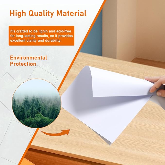 100 Sheets White Cardstock 8.5 x 11 Certificate Paper, 92lb Heavyweight Card Stock Printer Paper for DIY Cards Making, School Crafting, Memus, Business Cards, Wedding Invitations