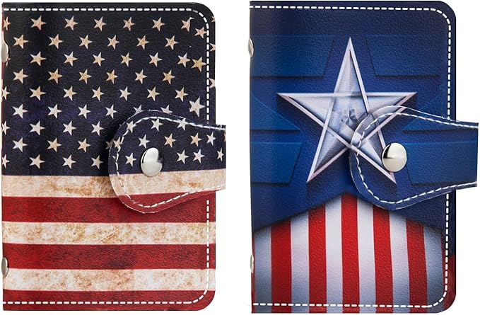 PRIVILLA 2 Pcs Credit Card Holder and business card holder，Sd Card Holder Each Has 26 Card Organizers, 2024 New Credit Card Holders book for Men and Women.