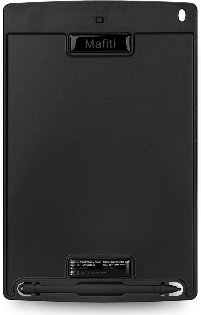 Mafiti LCD Writing Tablet 8.5 Inch Electronic Writing Drawing Pad Portable Doodle Board Gifts for Kids Office Memo Home Whiteboard Black