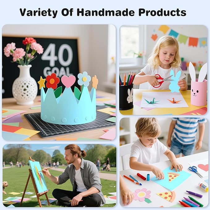 Cardstock 8.5 x 11, Thick Printer Paper 75 lb/200 gsm, 40 Sheets Card Stock Blue, Heavy Card stock, Art CardStock Paper for Invitations, Diy Cards, Business Cards, Menus, Crafts, Drawing etc