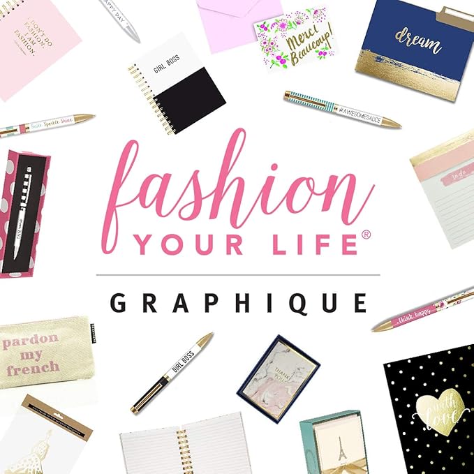 Graphique Large Notepad, Future is Female – 6" x 8", Cute Notepad with 150 Tear-Off Sheets, Features the Quote “You Go Girl” on Every Page – Perfect for Note Taking, List Making, and More