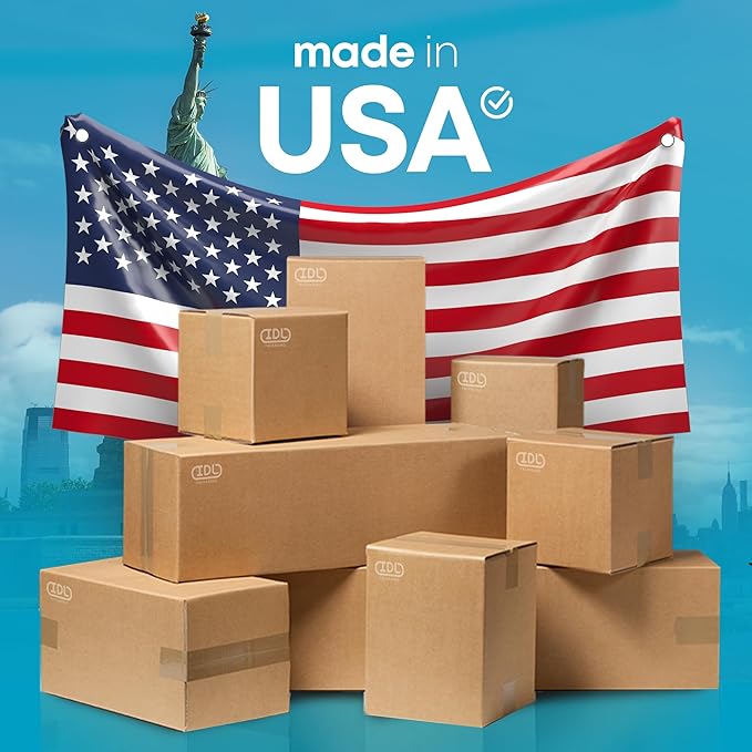 Medium Moving & Shipping Boxes 12x6x4 inches (10-Pack) - Extra Strength 200 lb vs Regular - Corrugated Medium Moving Boxes - Shipping Box for USPS, UPS, FedEx - Corrugated Box by IDL Packaging